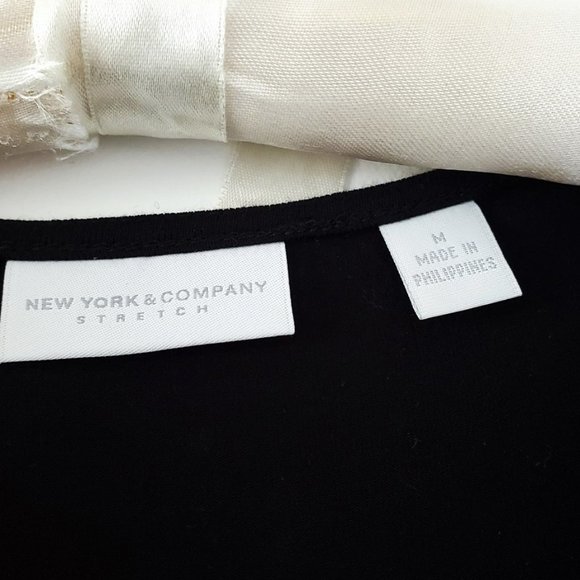 Long Sleeve Satin Draped Blouse - Med - New York & Co - Picture 2 of 3